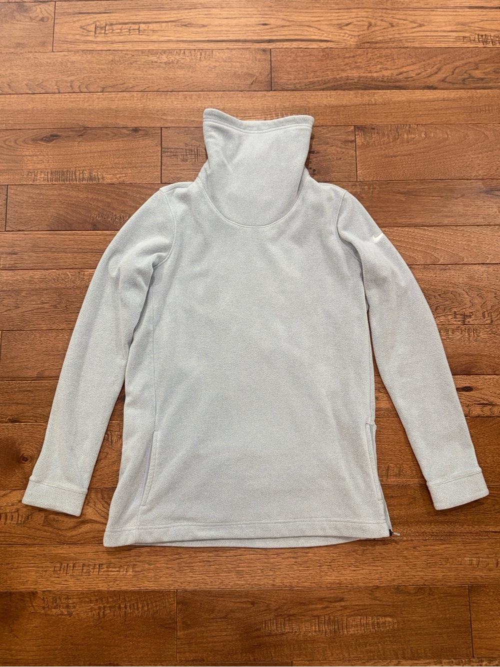 Nike Women’s Gray Fleece Dri-Fit Pullover High Neck Sweatshirt - Size M